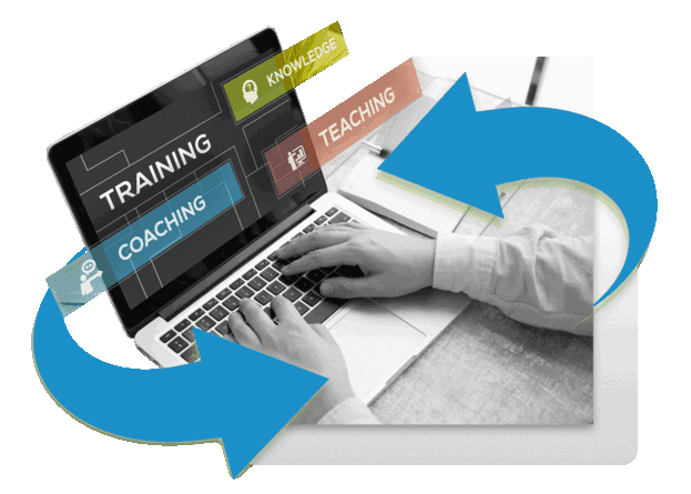 Animation illustrating IT training